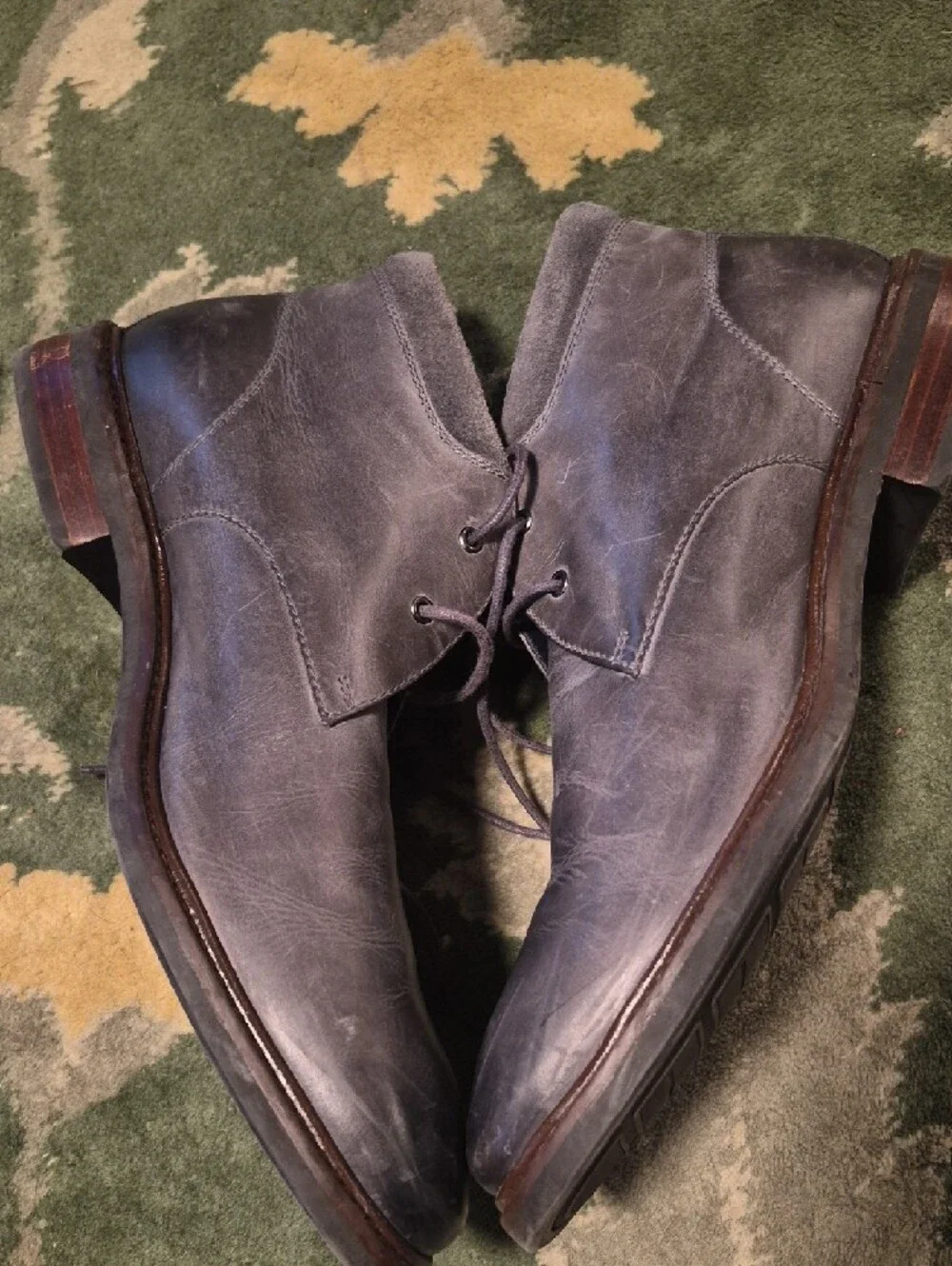 Cole Haan Men's Gray Leather Chukka Boots